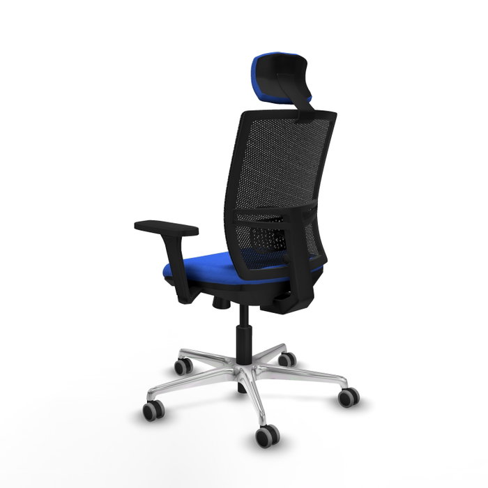 PIQUERAS Y CRESPO Silla de oficina Yunquera con mecanismo Sincro/Traslack, Azul y Negro PIQUERAS Y CRESPO Silla de oficina Yunquera con mecanismo Sincro/Traslack, Azul y Negro