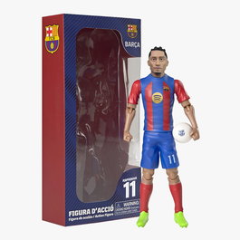 Banbo Toys Figura Articulable de Raphinha FC Barcelona 20 cm 80693 - Figura Coleccionable de Fútbol de PVC
