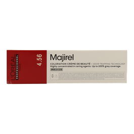 L'Oréal Majirel 4.56 Castaño Rojo Caoba 60 ml - Coloración Permanente Profesional con Reflejos Rojos Intensos