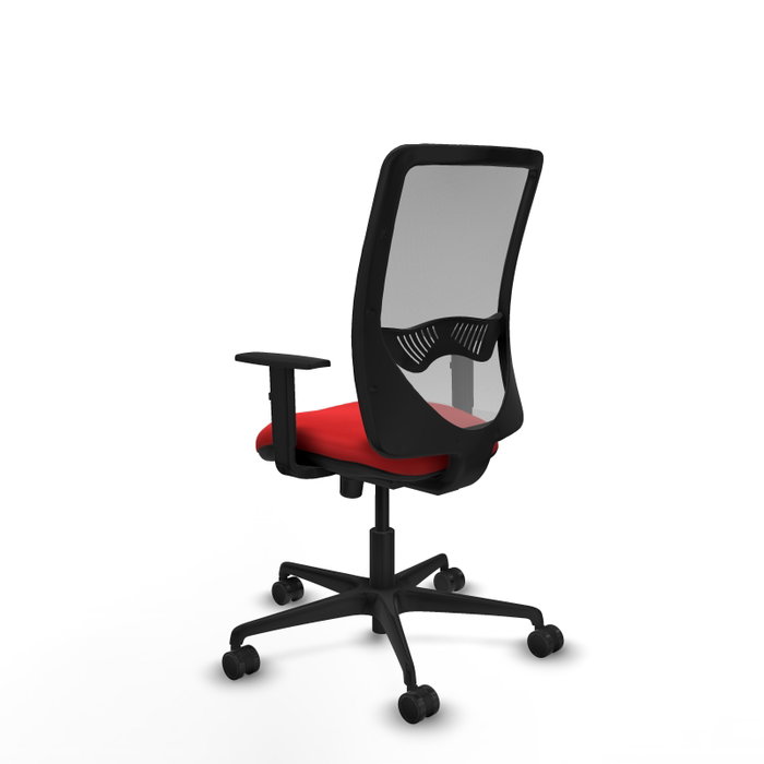PIQUERAS Y CRESPO Silla de oficina Zulema Rojo/Gris con Mecanismo Sincro PIQUERAS Y CRESPO Silla de oficina Zulema Rojo/Gris con Mecanismo Sincro