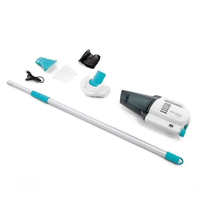 Intex Limpiador de Baterías para Spa ZR100 - Autonomía 50 mins - Cargador USB + 2 Cepillos Intercambiables Incluidos