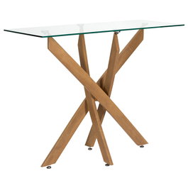 Home Deco Factory Consola de Vidrio Templado 100x40 cm