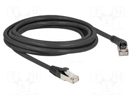 DeLOCK Cable de red Cat.6A S/FTP 3m con conector en ángulo de 45°