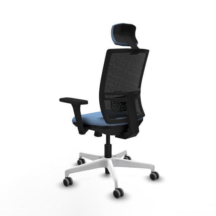 PIQUERAS Y CRESPO Silla de oficina Yunquera con mecanismo Sincro/Traslack Azul cielo y Negro PIQUERAS Y CRESPO Silla de oficina Yunquera con mecanismo Sincro/Traslack Azul cielo y Negro