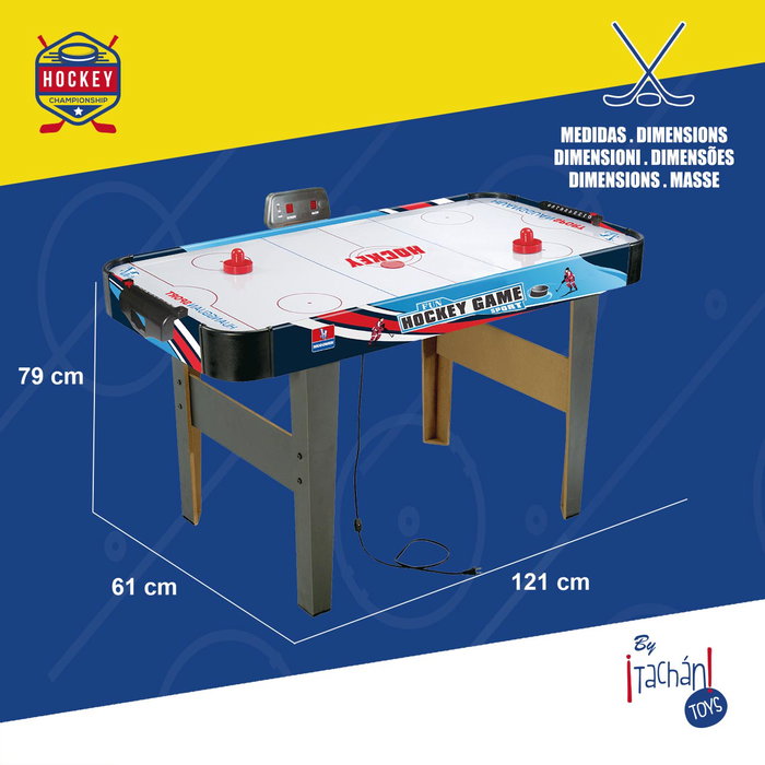 Tachan Juego Hockey Aire C/Patas Y Marcador Digital 121X61X79 20228E