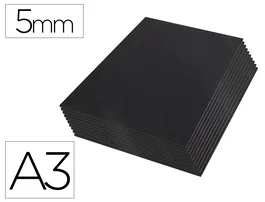 Liderpapel Cartón Pluma Negro Doble Cara DIN A3 Espesor 5 mm
