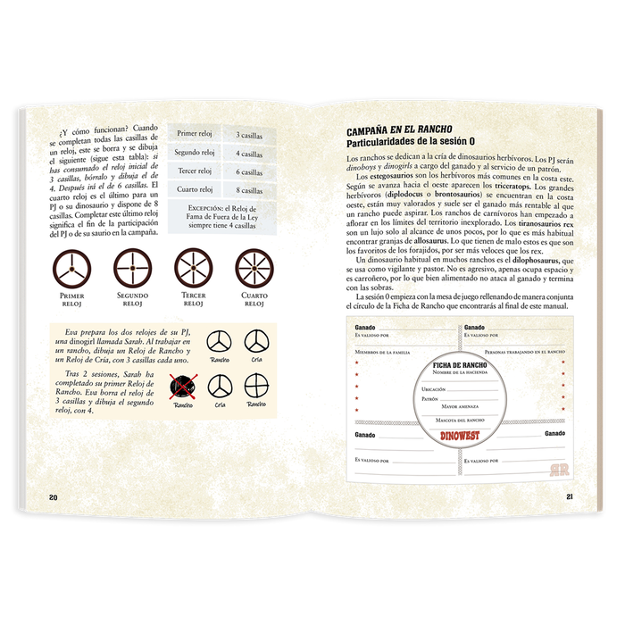 El refugio de Ryhope Dinowest: Juego de rol pulp del Salvaje Oeste con dinosaurios, modo campaña y one shot