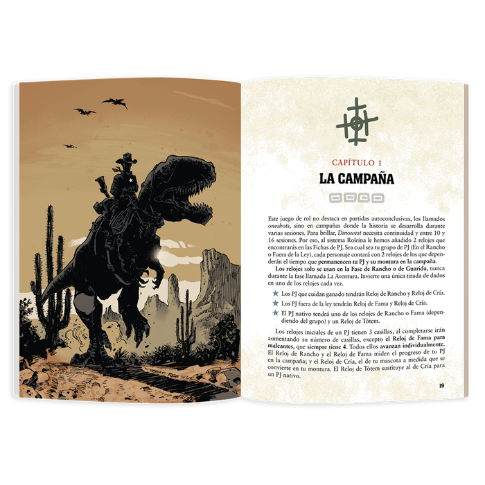 El refugio de Ryhope Dinowest: Juego de rol pulp del Salvaje Oeste con dinosaurios, modo campaña y one shot