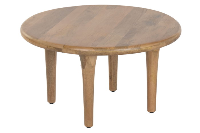 DKD Home Decor Mesa de Centro Mango Marrón 80x80x44