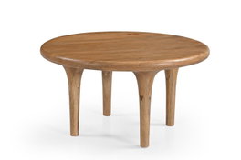 DKD Home Decor Mesa de Centro Mango Marrón 80x80x44