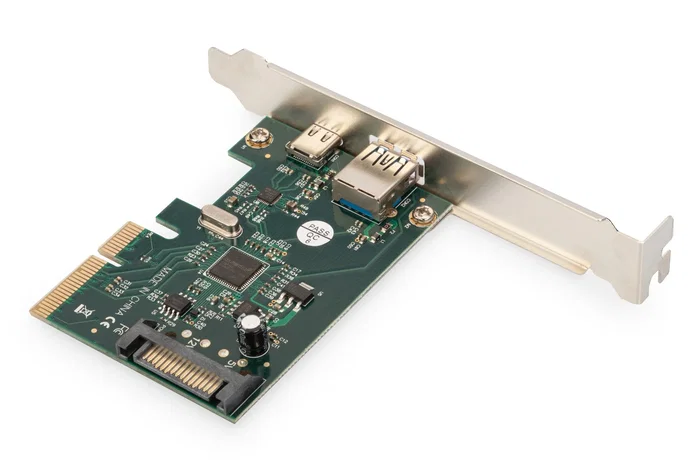 Digitus Tarjeta PCIe con puertos USB Type-C y USB-A de 10 Gbps