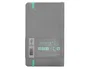 Antartik Cuaderno Antartik Notes A6 Cuadriculado Gris y Turquesa