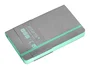 Antartik Cuaderno Antartik Notes A6 Cuadriculado Gris y Turquesa