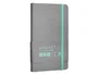 Antartik Cuaderno Antartik Notes A6 Cuadriculado Gris y Turquesa
