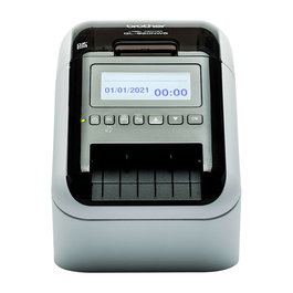 Brother QL-820NWBc - Etiquetadora Térmica Directa, USB/Wi-Fi/LAN/Bluetooth 5.2, 300 DPI, 176 mm/s, Blanco y Negro, Inalámbrica y Alámbrica
