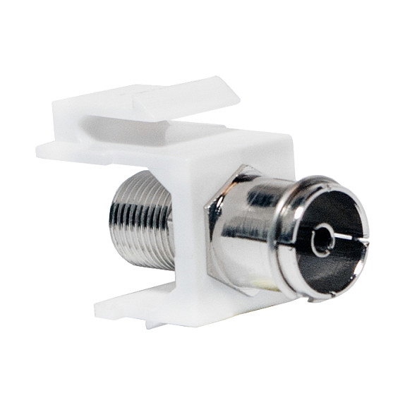 LogiLink Keystone Verbinder IEC hembra a F-Type hembra LogiLink Keystone Verbinder IEC hembra a F-Type hembra