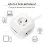 LogiLink Regleta tipo cubo con 4 tomas de seguridad y puertos USB-A y USB-C 20W PD