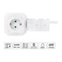 LogiLink Regleta tipo cubo con 4 tomas de seguridad y puertos USB-A y USB-C 20W PD