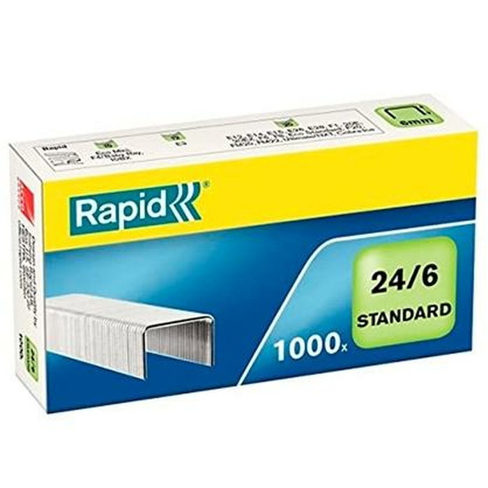 Rapid Grapas 24/6 Galvanizadas Caja de 1000 unidades