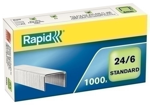 Rapid Grapas 24/6 Galvanizadas Caja de 1000 unidades