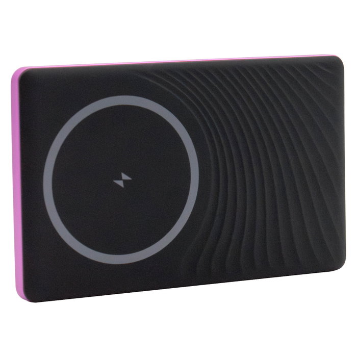 Realpower PB-5000 MAG - Power Bank Ultra Slim de 5000 mAh, Cargador Inalámbrico MagSafe 15 W, Carga Rápida 20 W, Rosa, Con Cable USB-C Realpower PB-5000 MAG - Power Bank Ultra Slim de 5000 mAh, Cargador Inalámbrico MagSafe 15 W, Carga Rápida 20 W, Rosa, Con Cable USB-C