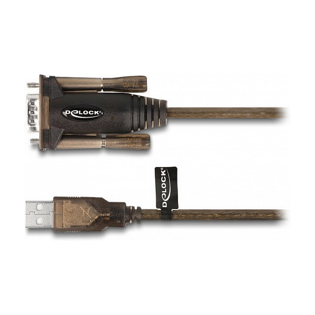 DeLOCK Adaptador USB 2.0 Tipo-A a Serial RS-232 D-Sub 9 pin de 1,5 m