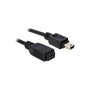 DeLOCK 82667 Cable de extensión USB 2.0 Mini-B de 1 m