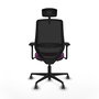 PIQUERAS Y CRESPO Silla de oficina Mardos con mecanismo Sincro/Traslack, Morado y Negro