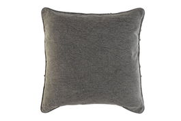 DKD Home Decor Cojin Gris Claro 50 x 50 x 15 cm Poliester con Bordado y Cremallera (2 Unidades)