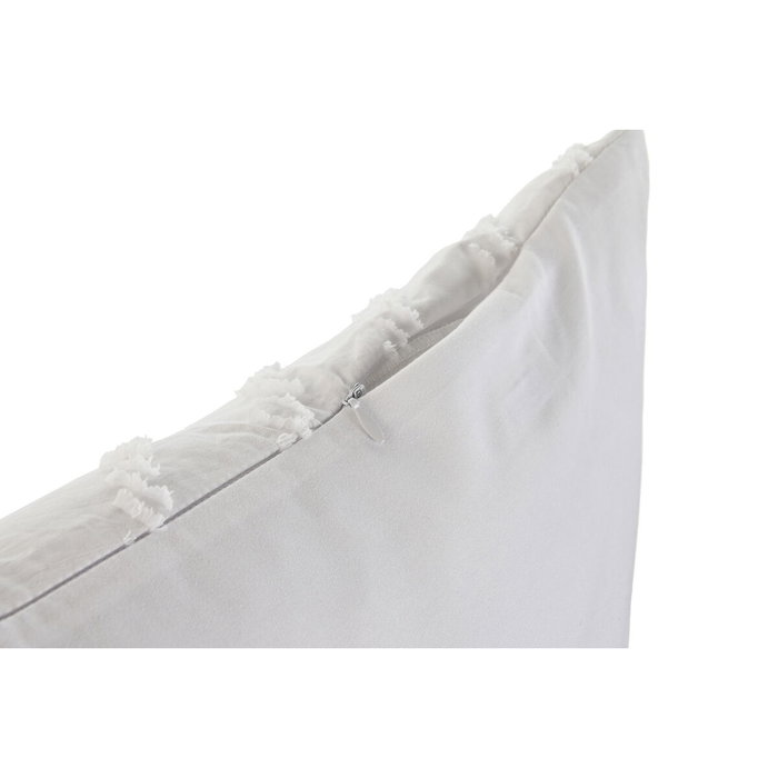 DKD Home Decor Cojín Blanco Bordado 45x45x45 cm