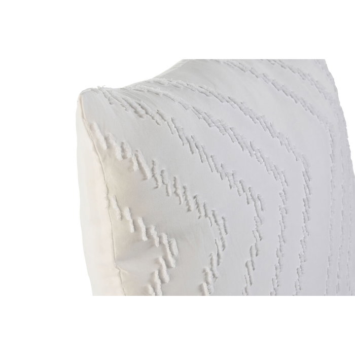 DKD Home Decor Cojín Blanco Bordado 45x45x45 cm