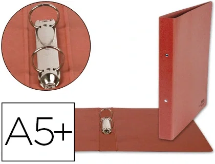 Liderpapel Carpeta de 2 Anillas 25mm Redondas Cuarto Cartón Color Cuero Liderpapel Carpeta de 2 Anillas 25mm Redondas Cuarto Cartón Color Cuero