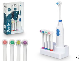 Berilo Set Cepillo Eléctrico con 5 Cabezales, 15 x 23.8 x 5.6 cm (Set de 12)
