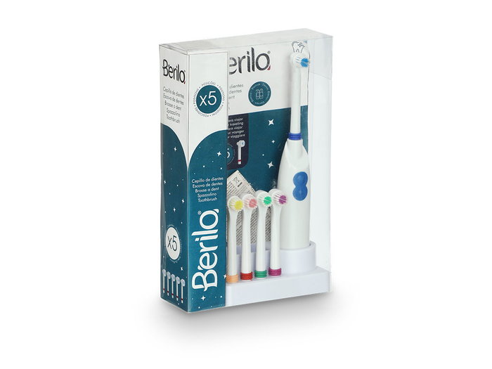 Berilo Set Cepillo Eléctrico con 5 Cabezales, 15 x 23.8 x 5.6 cm (Set de 12) Berilo Set Cepillo Eléctrico con 5 Cabezales, 15 x 23.8 x 5.6 cm (Set de 12)