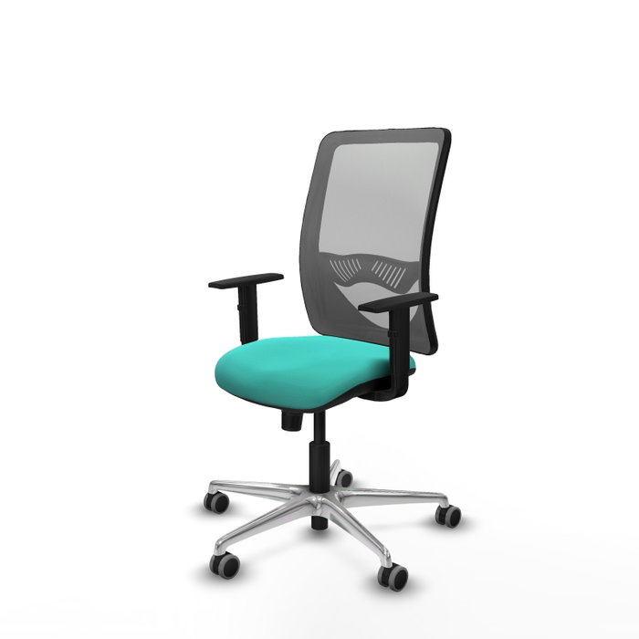 PIQUERAS Y CRESPO Silla de oficina Zulema con mecanismo Sincro, Turquesa y Gris PIQUERAS Y CRESPO Silla de oficina Zulema con mecanismo Sincro, Turquesa y Gris