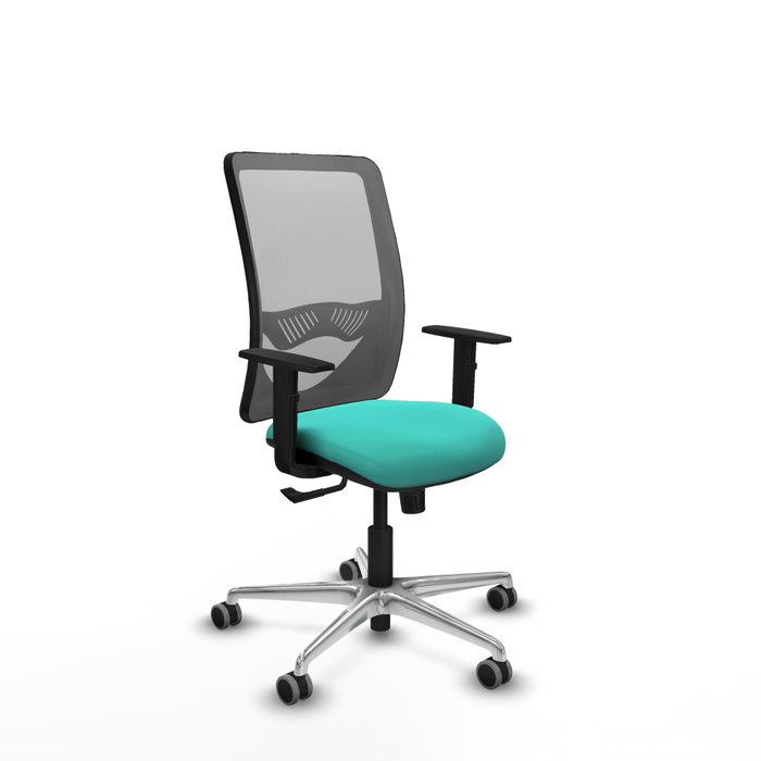 PIQUERAS Y CRESPO Silla de oficina Zulema con mecanismo Sincro, Turquesa y Gris PIQUERAS Y CRESPO Silla de oficina Zulema con mecanismo Sincro, Turquesa y Gris