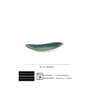 Summa Moon Turquoise Plato Llano Abstract Oval 26x15cm (Set de 6) inevitable
