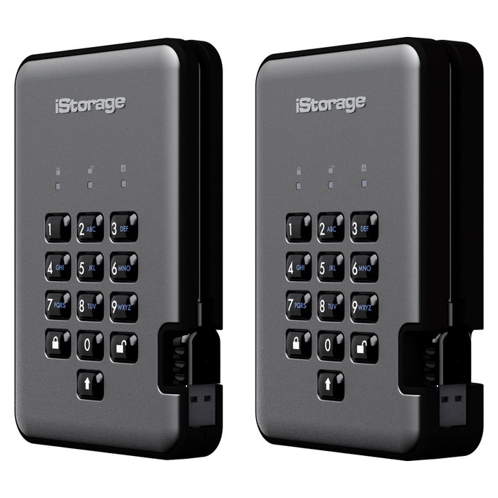 iStorage diskAshur Pro2 4TB USB3.2 2.5 inch Negro