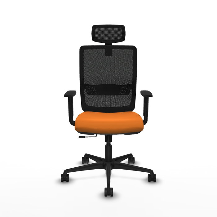 PIQUERAS Y CRESPO Silla de oficina Haches Naranja y Negro PIQUERAS Y CRESPO Silla de oficina Haches Naranja y Negro