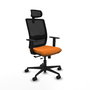 PIQUERAS Y CRESPO Silla de oficina Haches Naranja y Negro