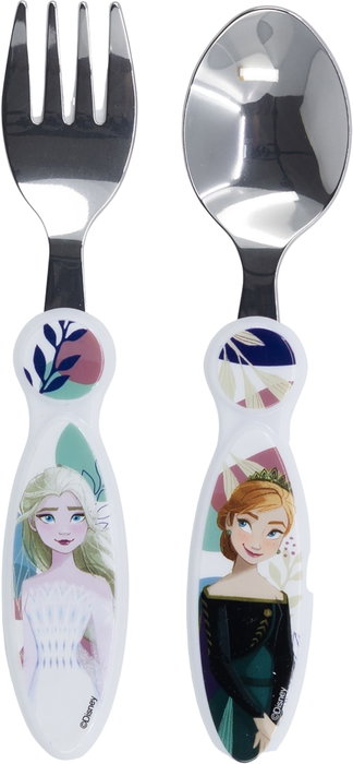 Licensing Juego de Cubiertos Elípticos Metálicos 2 Piezas Frozen