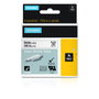Dymo Rhino Industrial Tubo Termorretráctil ID1-9 Negro sobre Blanco 9mm x 1,5m