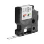 Dymo Rhino Industrial Tubo Termorretráctil ID1-9 Negro sobre Blanco 9mm x 1,5m