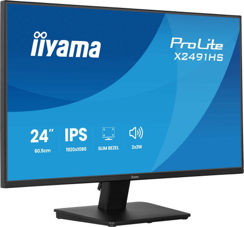 Iiyama ProLite X2491HS-B1 Monitor Gaming 24" IPS Full HD 1920x1080 120Hz 1ms AMD FreeSync Altavoces Bordes Ultrafinos Montaje VESA Negro Iiyama ProLite X2491HS-B1 Monitor Gaming 24" IPS Full HD 1920x1080 120Hz 1ms AMD FreeSync Altavoces Bordes Ultrafinos Montaje VESA Negro