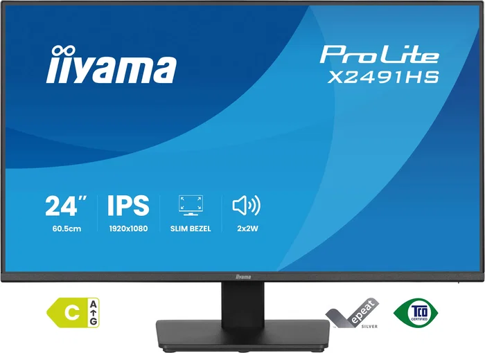 Iiyama ProLite X2491HS-B1 Monitor 23.8 IPS Full HD 120Hz Iiyama ProLite X2491HS-B1 Monitor 23.8 IPS Full HD 120Hz