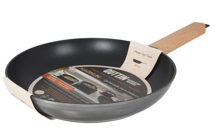 Inde Sartén 28 cm Aluminio Forjado Inducción Magnum Quttin (6 Unidades)