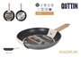 Inde Sartén 28 cm Aluminio Forjado Inducción Magnum Quttin (6 Unidades)