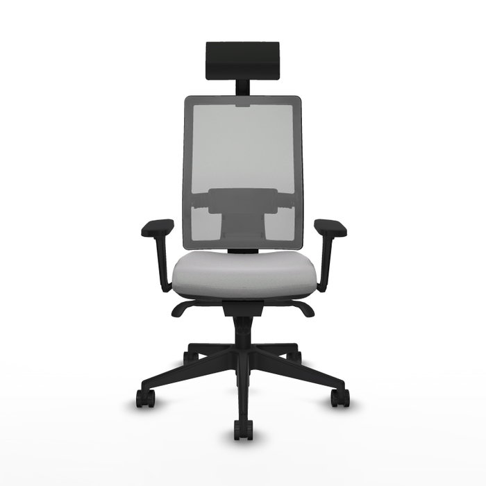 PIQUERAS Y CRESPO Silla de oficina Horna con mecanismo Sincro, Gris PIQUERAS Y CRESPO Silla de oficina Horna con mecanismo Sincro, Gris