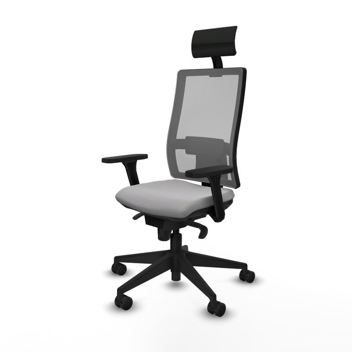 PIQUERAS Y CRESPO Silla de oficina Horna con mecanismo Sincro, Gris PIQUERAS Y CRESPO Silla de oficina Horna con mecanismo Sincro, Gris