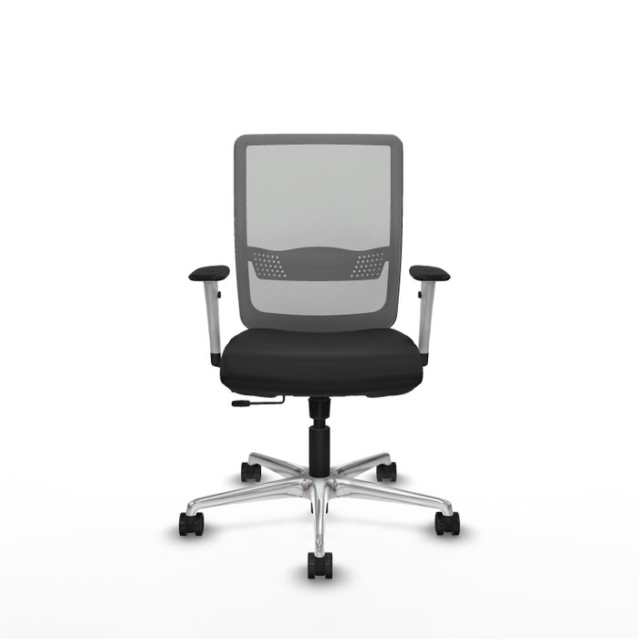PIQUERAS Y CRESPO Silla de oficina Haches con mecanismo Sincro/Traslack Negro y Gris